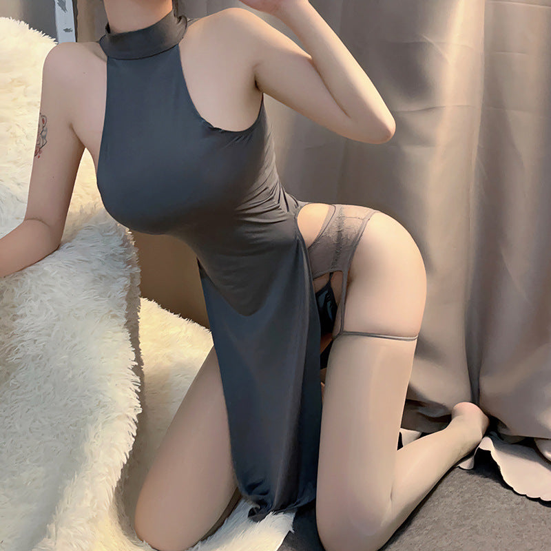 Lieke – Lang geschnittenes Kleid für aufregende Nächte