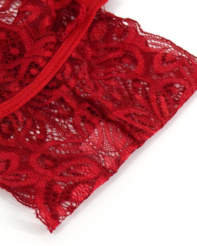 Sexy Hohlspitze Rückenfreier Lingerie Bodysuit