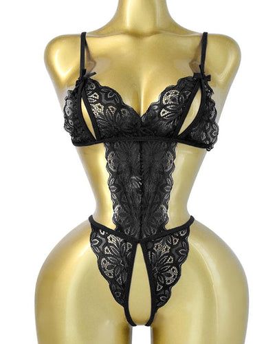 Sexy Hohlspitze Rückenfreier Lingerie Bodysuit