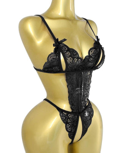 Sexy Hohlspitze Rückenfreier Lingerie Bodysuit