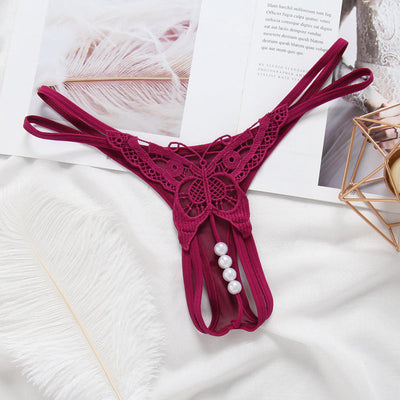 Lena – Sexy Schmetterling bestickter Tanga