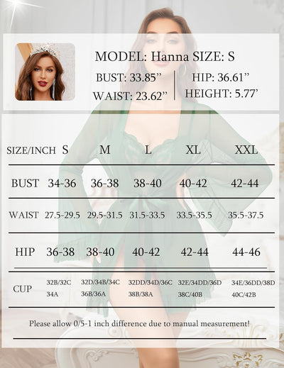 2-teiliges transparentes Kimono-Bademantel-Set mit Spitzen-Teddy