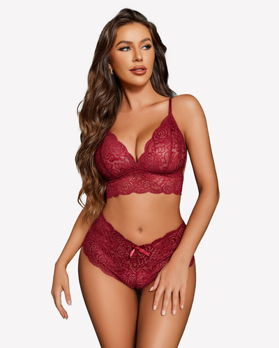 3-teilige Büsten- und Panty-Sets mit Bademantel