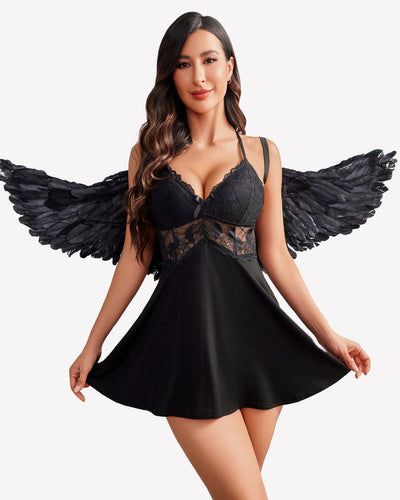 Spitzen-Nachthemd Babydoll Dessous
