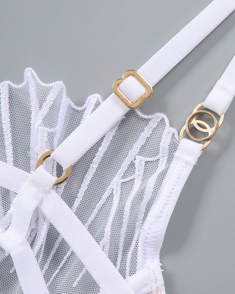 Dünnes besticktes BH