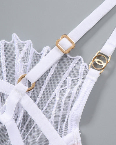 Dünnes besticktes BH