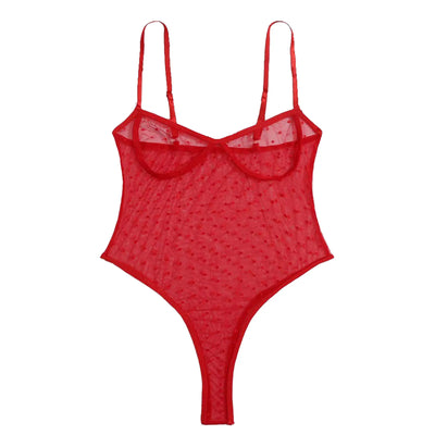 Sophia - Rückenfreier Mesh-Bodysuit