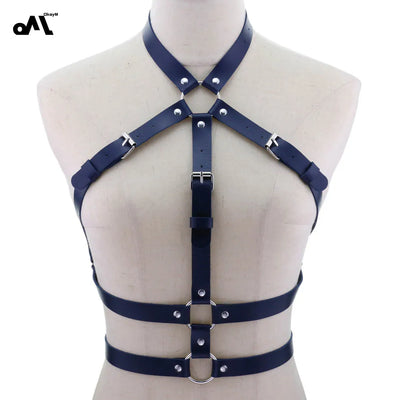 Mia – Verstellbare PU-Leder Bondage Lingerie
