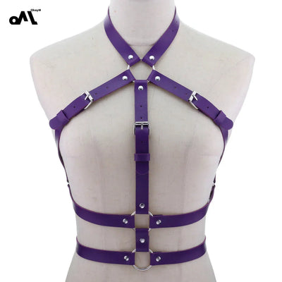 Mia – Verstellbare PU-Leder Bondage Lingerie
