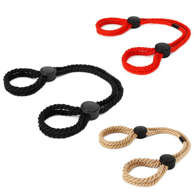 Verstellbare BDSM Handfesseln mit Bondage-Seil