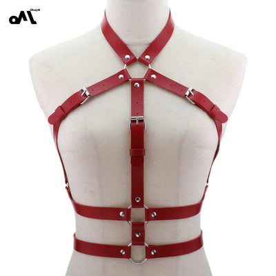 Mia – Verstellbare PU-Leder Bondage Lingerie
