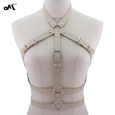 Mia – Verstellbare PU-Leder Bondage Lingerie