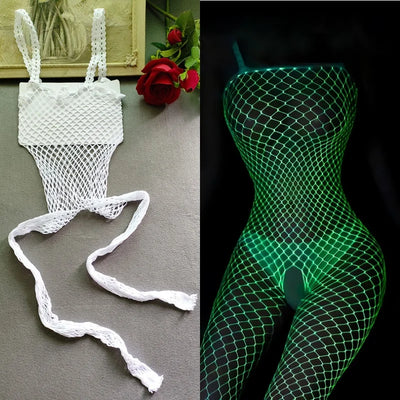 Lena – Lichtgevende Netzstrumpfhose für Frauen