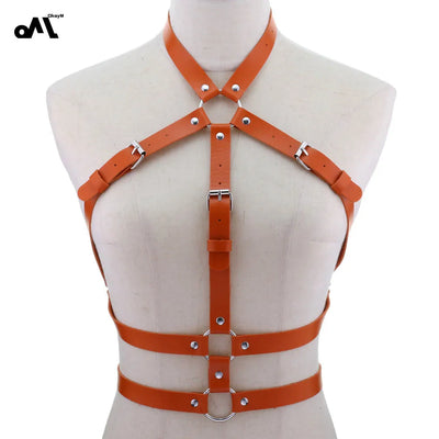 Mia – Verstellbare PU-Leder Bondage Lingerie