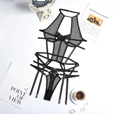 Lara – Verführerisches Netz-Lingerie-Set
