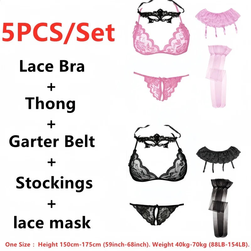 Sophie - Sexy Lingerie Set mit Transparenz und Spitze