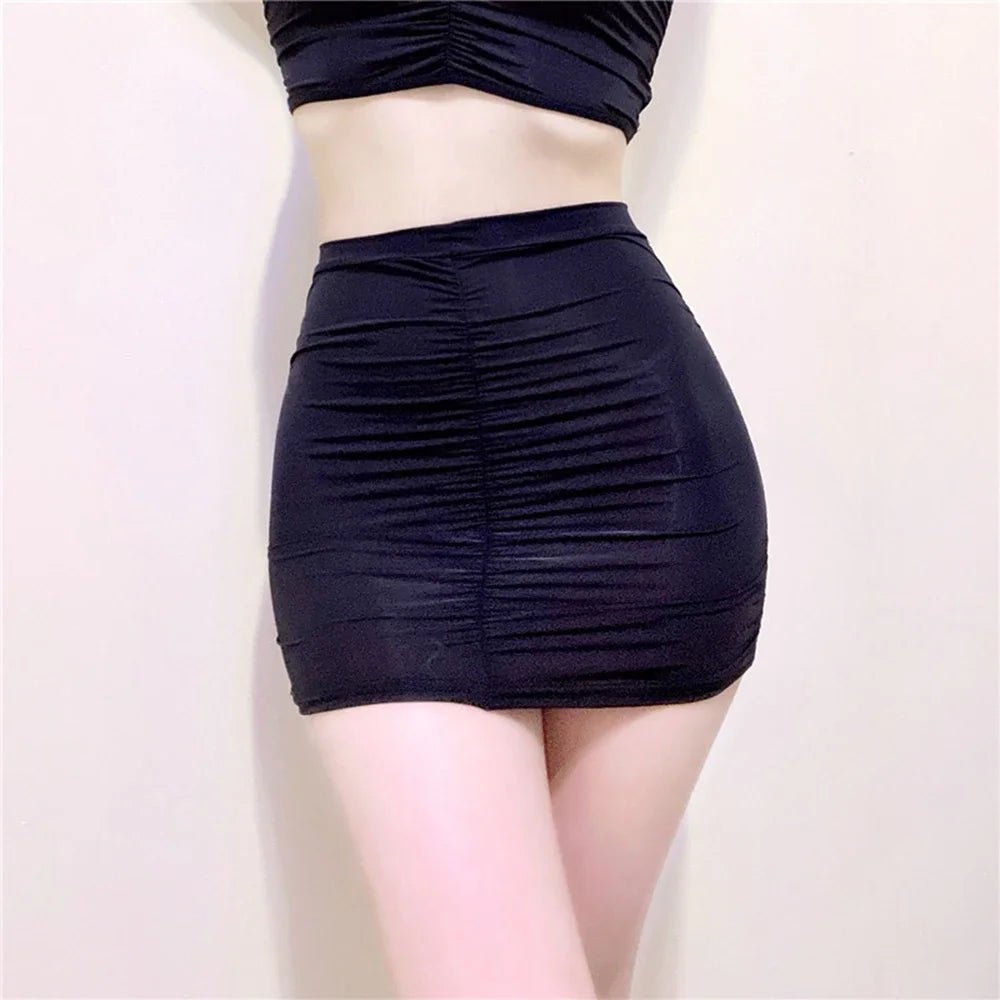 Lena - Sexy Transparent Mesh Mini Skirt