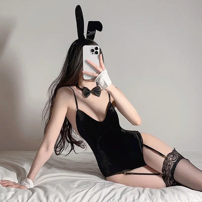 Lilly – Sexy Bunny-Cosplay-Anzug aus Cord