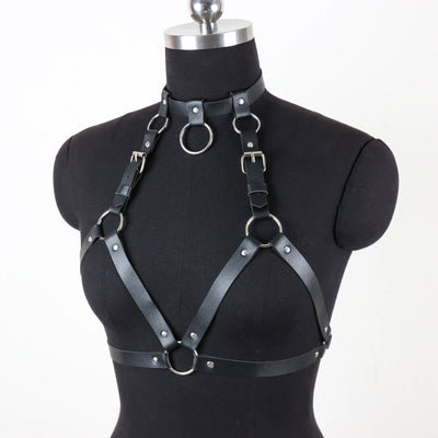 Alina – Verführerisches Bondage Leder-Set für Frauen
