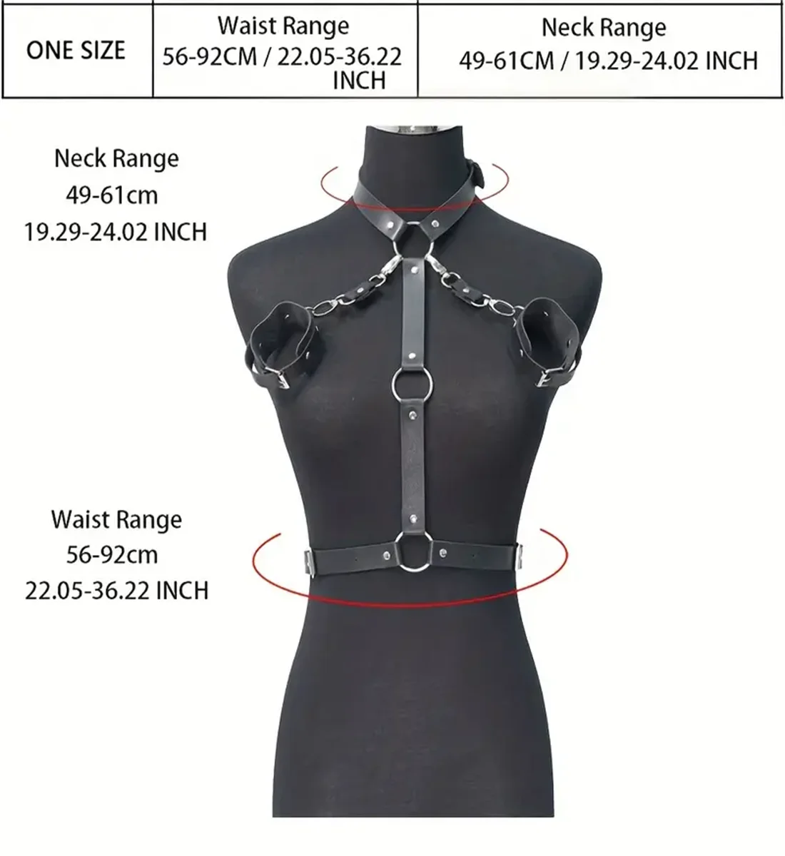 Marlene – Gothic Festival-Ready Body Harness Set