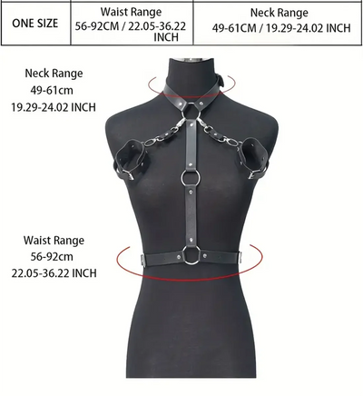 Marlene – Gothic Festival-Ready Body Harness Set