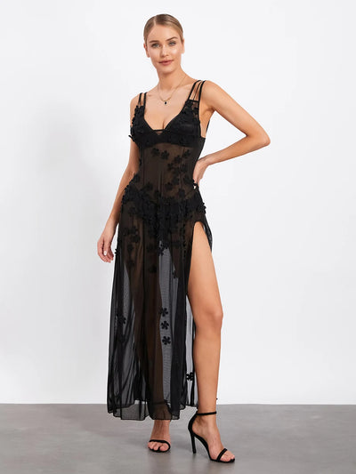 Marlene - Langes, Sommerliches Spitzenkleid