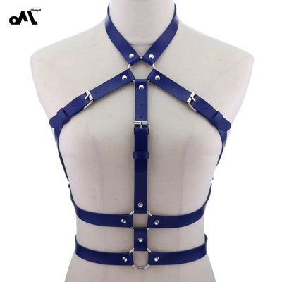 Mia – Verstellbare PU-Leder Bondage Lingerie