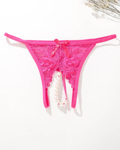Spitzen-Perlen-G-String Niederiger Hüftbund T-Back Strings