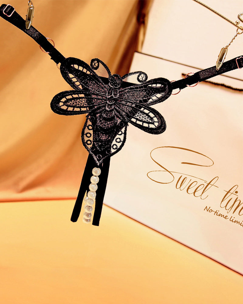 Perlen-ungeschützte Tanga-Unterwäsche