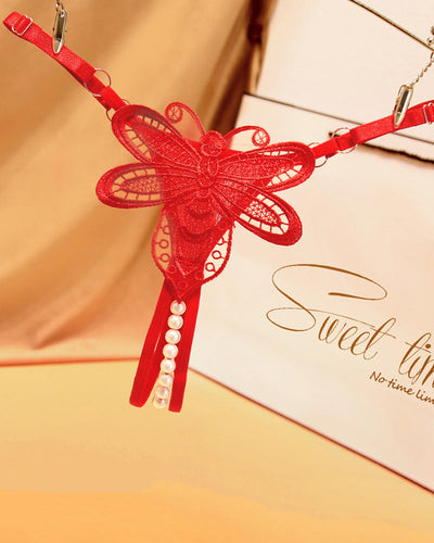 Perlen-ungeschützte Tanga-Unterwäsche