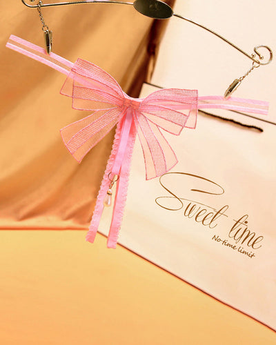 Schleifen-Bauchfreier Perlen-String