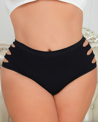 Plusgröße Hochtaillierte Dreieck-Slips