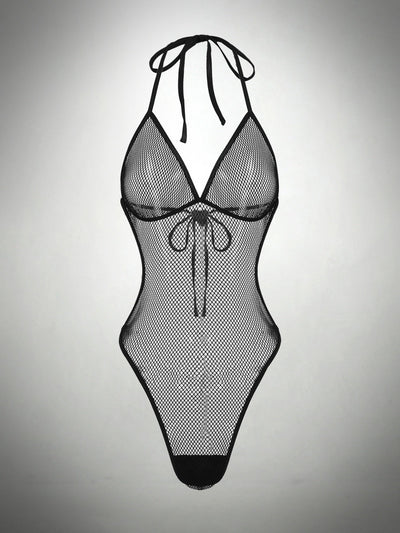 Halterhals Rückenfreier Mini-Body