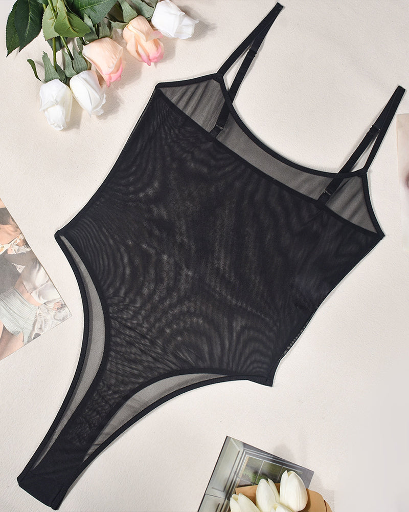 Mesh transparente Bodysuits