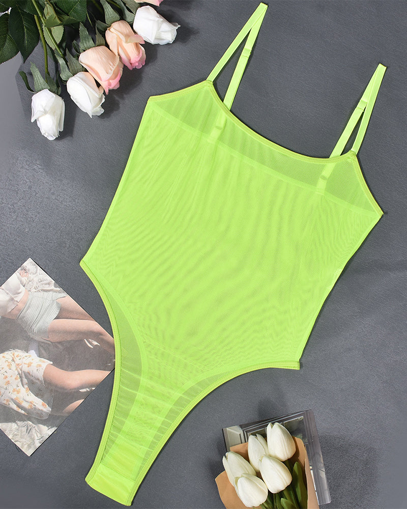 Mesh transparente Bodysuits