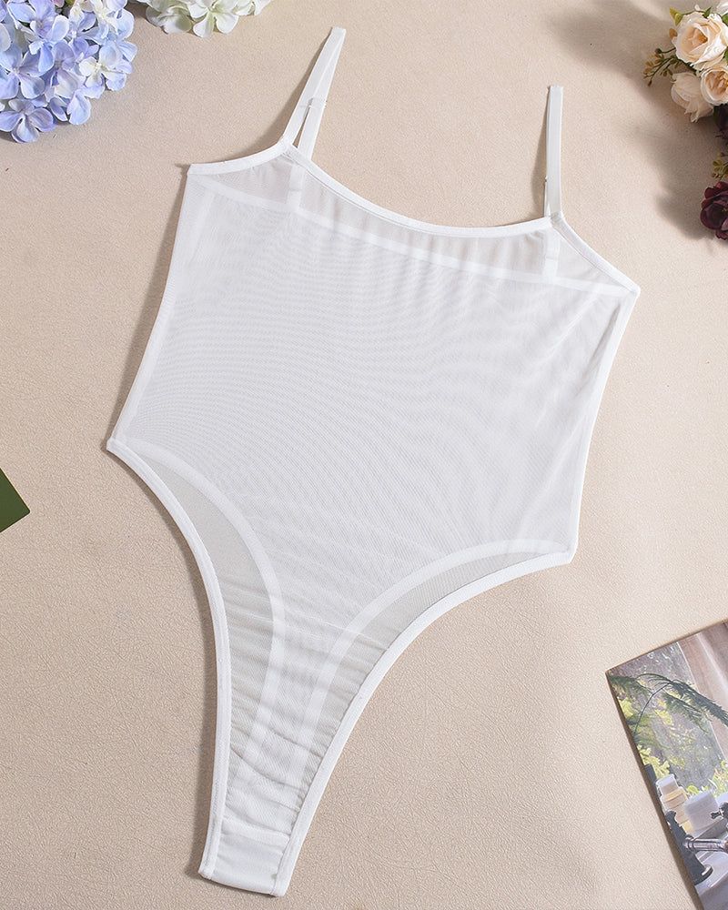 Mesh transparente Bodysuits
