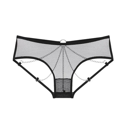 Mila – Sexy Spitzen-Tanga mit Ketten-Details