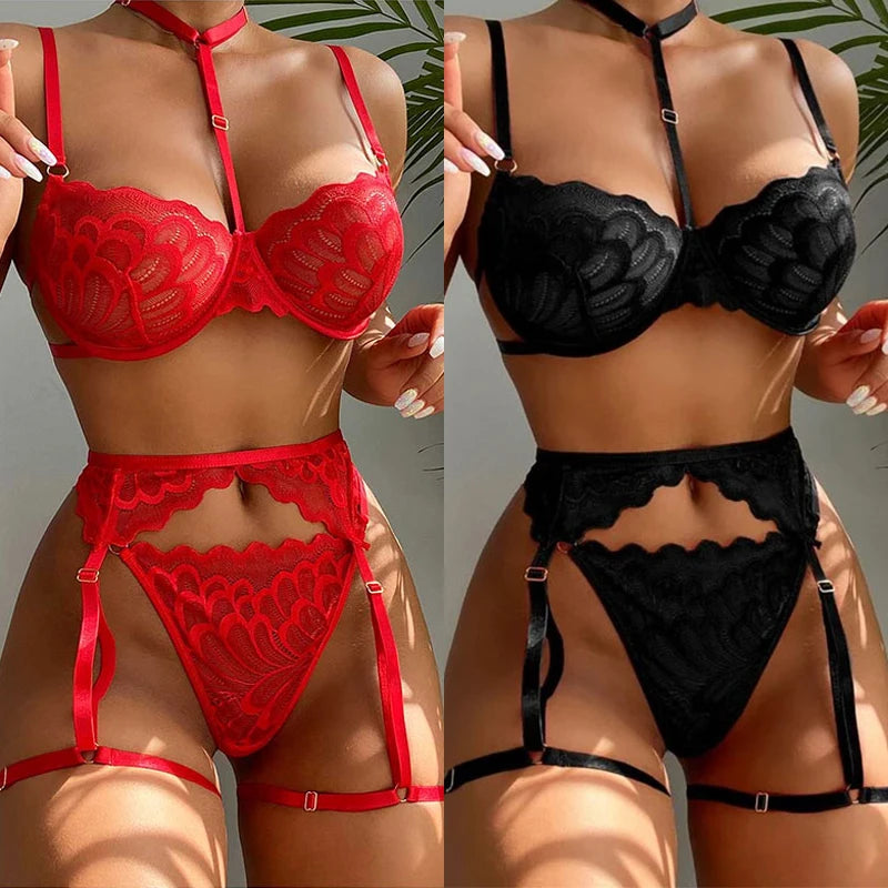 Clara – Sexy Patchwork Lingerie-Set