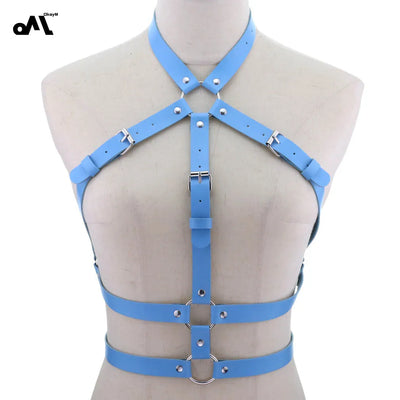 Mia – Verstellbare PU-Leder Bondage Lingerie