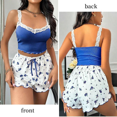 Lena - Sexy Zweiteiliges Sommer-Pyjama-Set