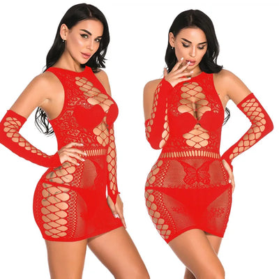 Elena – Verführerisches Plus Size Babydoll-Kleid