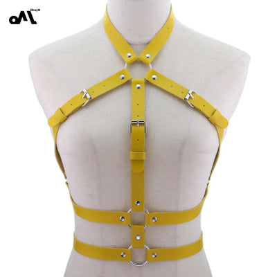 Mia – Verstellbare PU-Leder Bondage Lingerie