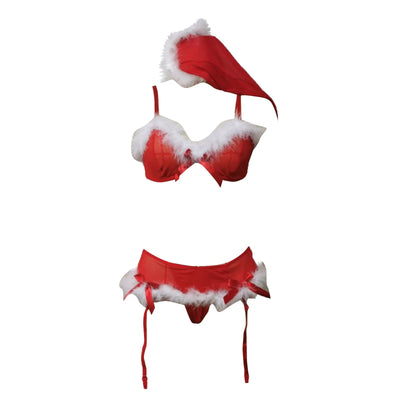 Lena – Verführerisches Weihnachts-Strap-Set