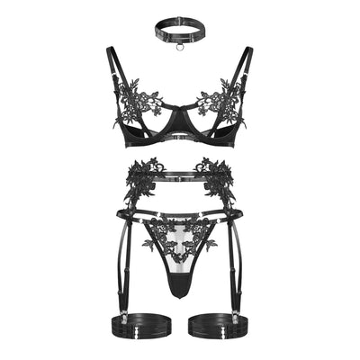 Lena – Verführerische Spitzen-Lingerie mit offenem BH