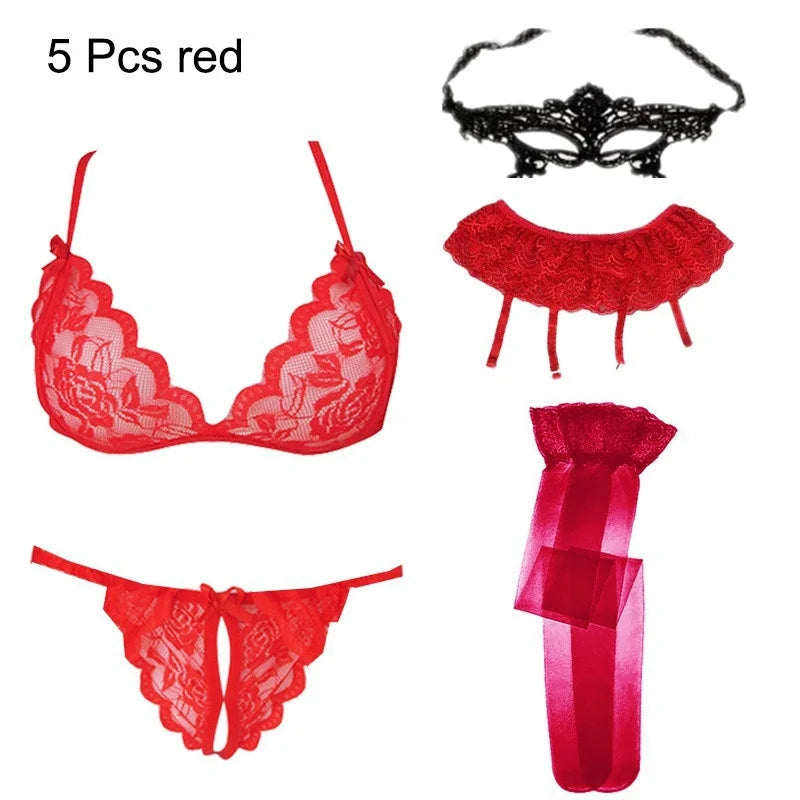 Sophie - Sexy Lingerie Set mit Transparenz und Spitze