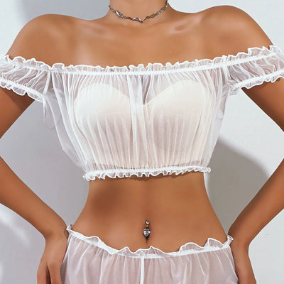 Mia – Transparentes 2-teiliges Pyjama Set