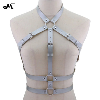 Mia – Verstellbare PU-Leder Bondage Lingerie