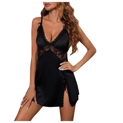 Sophia – Rotes Spitzen-Babydoll Nachthemd