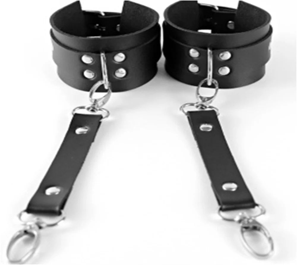 Mia – Sexy PU-Leder Bein Harnisch für Frauen
