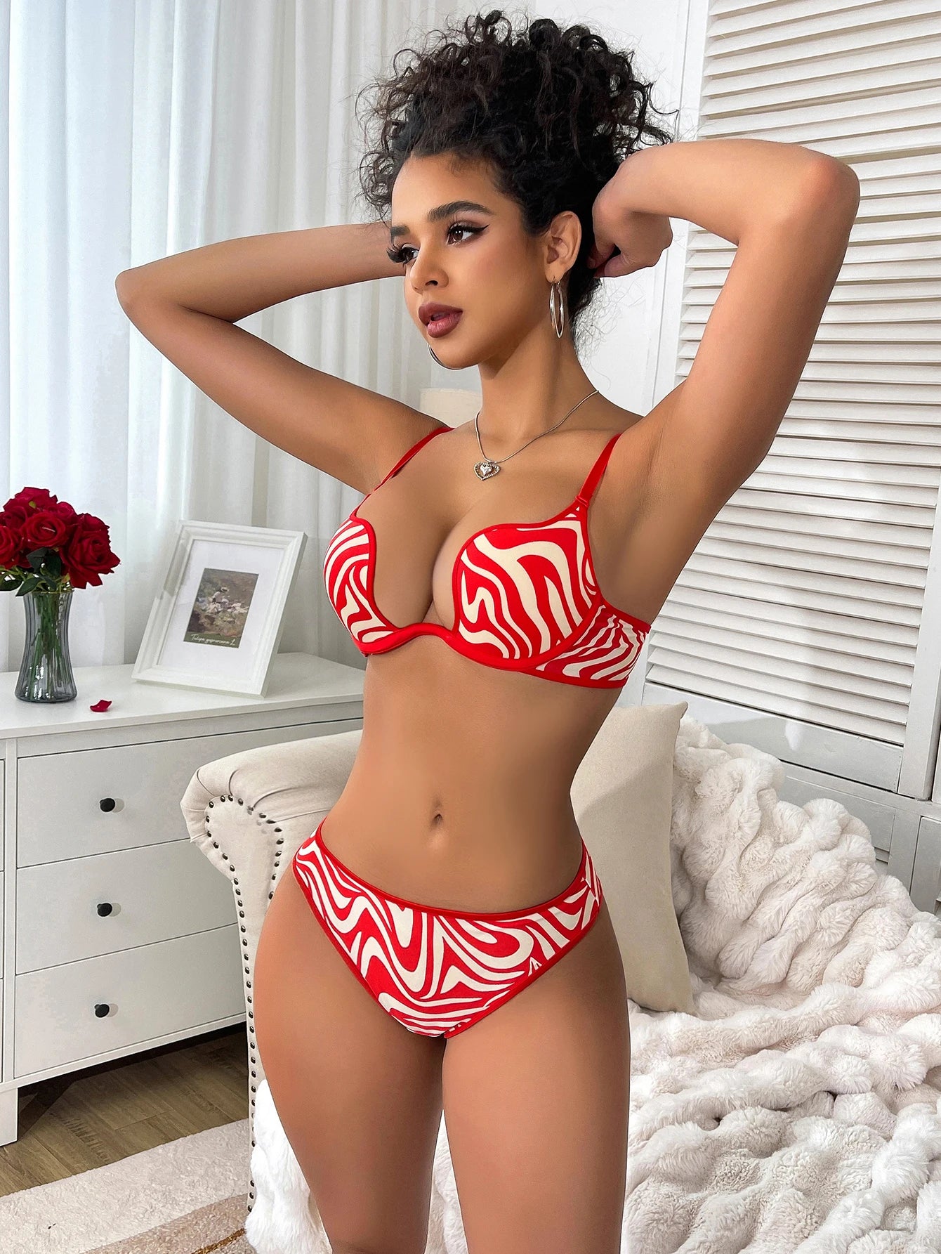 Isabella - Sexy Leopard Print BH-Set mit Push-Up